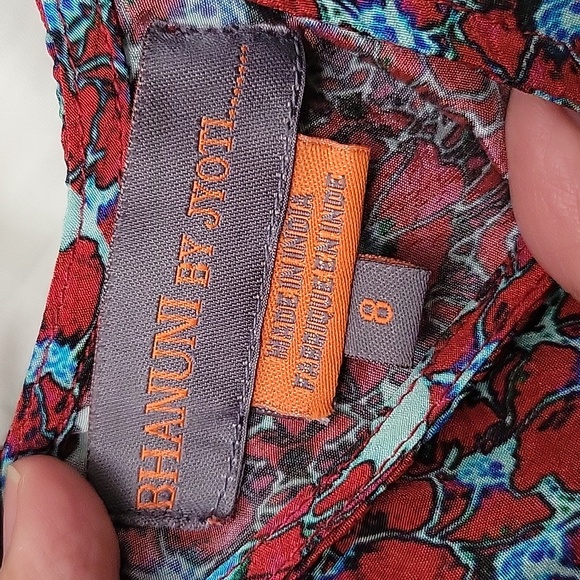 RARE! Bhanuni by Jyoti Anthropologie Marala Multicolor Tier Maxi Dress - Picture 11 of 12